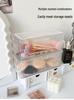 Transparent Dustproof Makeup Brush Storage Box with Lid - Large Capacity Vanity Organizer