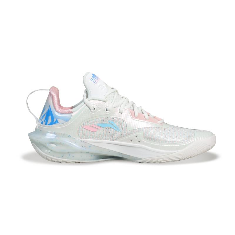 Buty do koszykówki męskie Li Ning Flash Attack 11 CBA Xinjiang Team PE Edition Perłowo-białe ABAU053-17