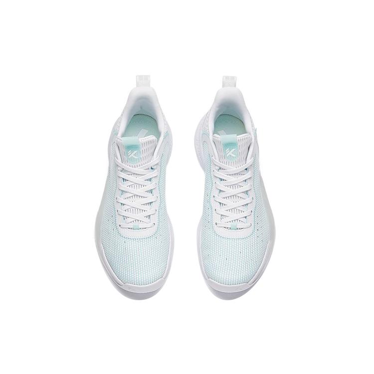 New Anta Light Cavalry 6 Cushioned Slip Resistant Low Top Performance Basketball Shoes Men's White Blue 112121605-4