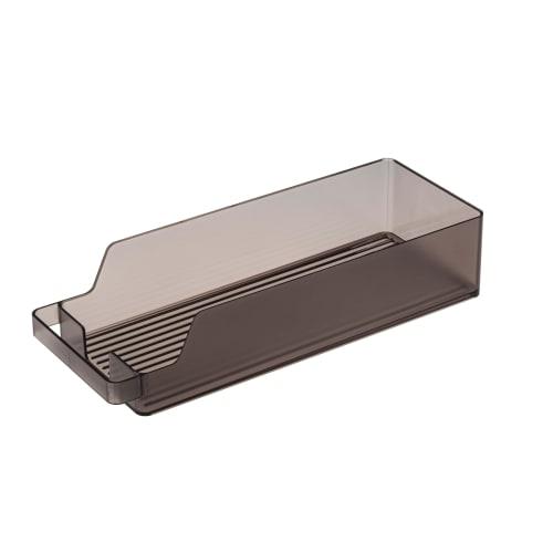 Yamazaki Tower Refrigerator Can Storage, Black, Approx. W37.5 x D14 x H8.2cm, 5767, for Refrigerator Storage