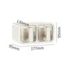 Horizontal and Vertical Dual-purpose Three-grid Seasoning Box Wall-mounted Kitchen Seasoning Spice Jar Seasoning Storage Box Set