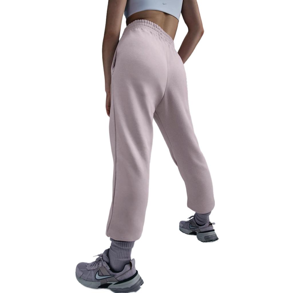 Nike Swoosh Sportswear Essentials Series Comfortable Soft Warm Casual Pants Women Bottoms Platinum-Purple White BV4090-019