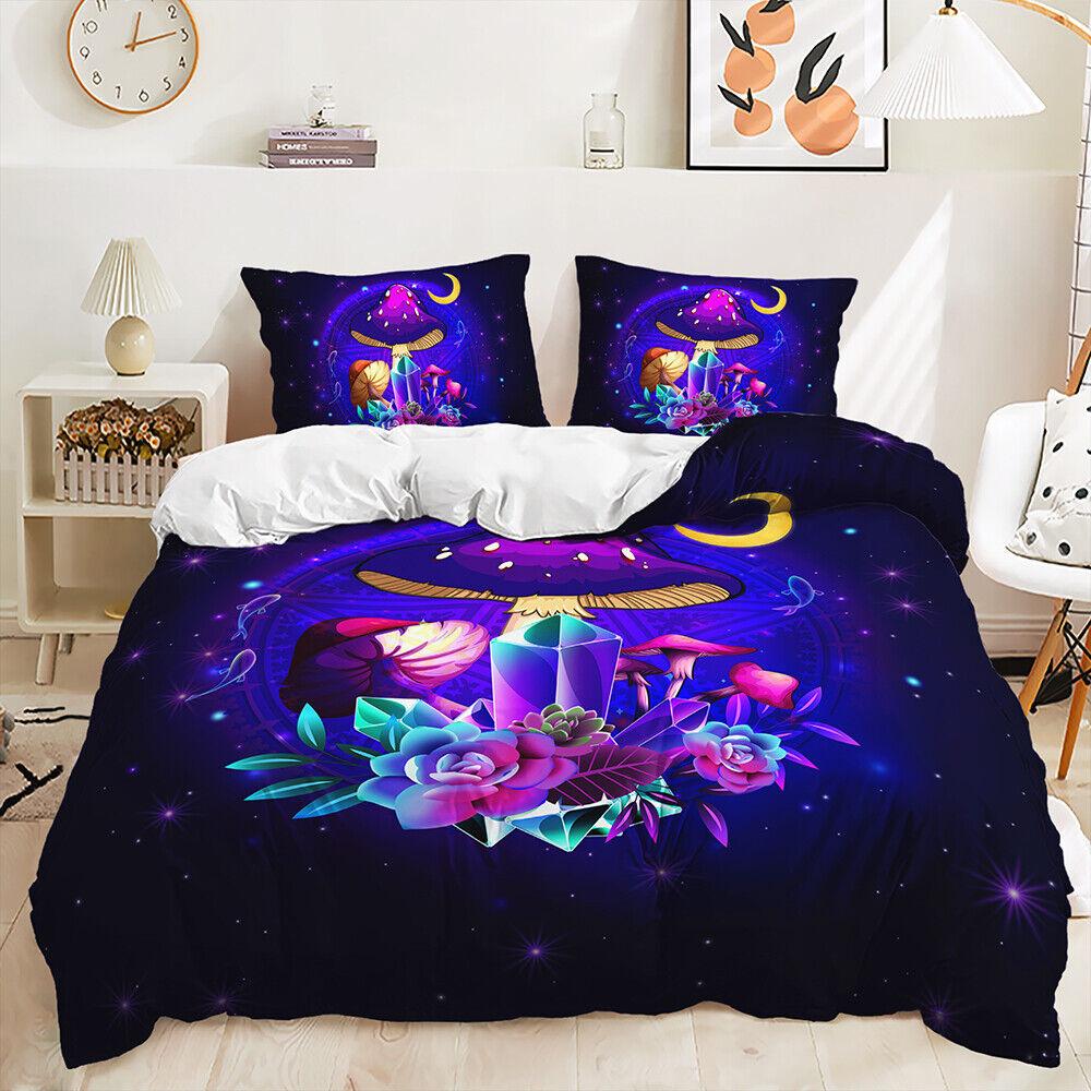 Ciocănitoarea Magică Colorată Florală Fluture Trandafir Plapumă Duvet Set Husă Plapumă