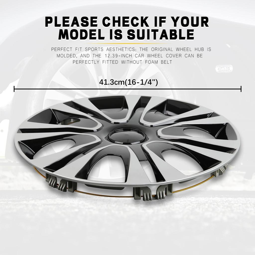 For Volkswagen tta 4PCS 15/16 Inch Universal Hub Caps For Toyota/Ford/ KIA/Honda/Volkswagen VW Replacement Wheel HubCap Full Rim Cover Accessories