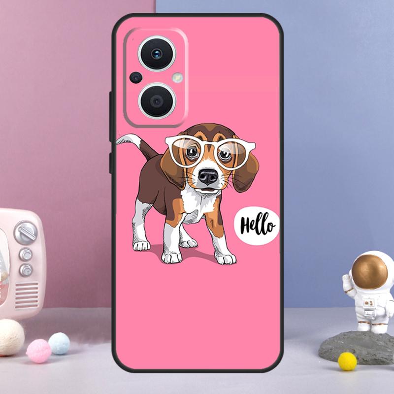 Beagle Dog Animal Funda For OPPO Reno 12 F 11F 13F 14F 10 11 13 14 Pro 7 8 Lite OPPO Find X9 X6 X5 X8 Pro Case