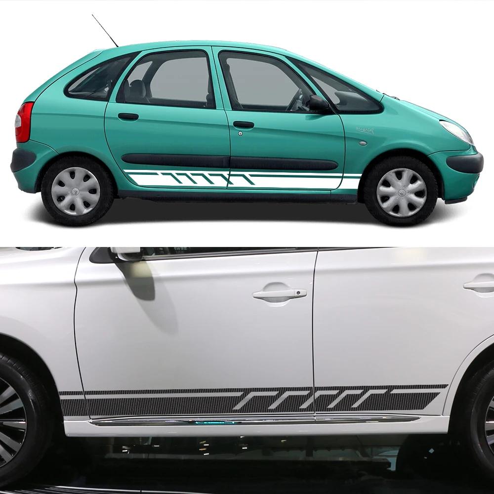Car Side Graphics Door Body Vinyl Film Decals Exterior Sticker Decoration Accessories For Citroen Xsara Picasso C3 C4 1997–2006