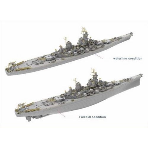 Veryfire 1/700 US Navy Battleship Missouri BB-63 Deluxe Edition Plastic Model Kit VFM700909DX
