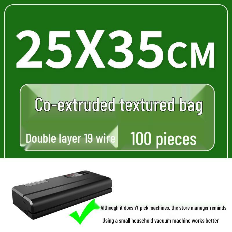 Seven-Layer Textured Vacuum Seal Bag - Nylon Fresh-Keeping Compression Bag for Food Storage