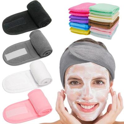 Makyaj Yumuşak Havlu Cırt Cırtlı Saç Bandı Kadın Kaymaz Ayarlanabilir Spor Kafa Bandı Yoga Banyo Duş Geniş Kafa Bandı