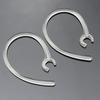 Black Plastic Earphone 6.0mm Headset Bluetooth Earhook Ear Loop