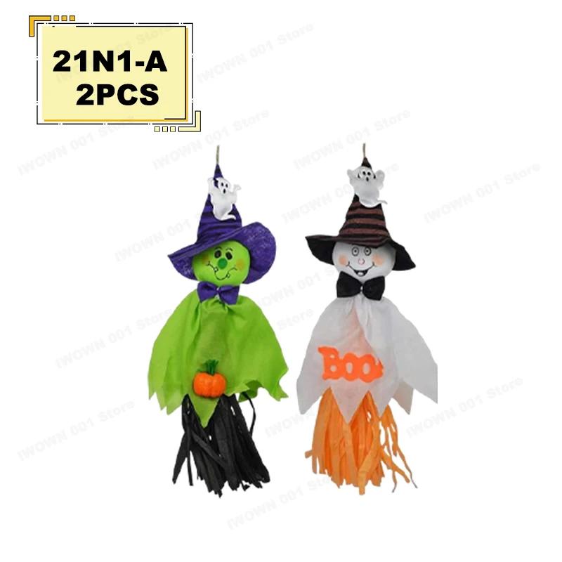 Ghost Scarecrow Halloween Hanging Decor Farmhouse Porch Yard Outdoor Indoor Haunted House Supplies Hotel Bar Spooky Party Props