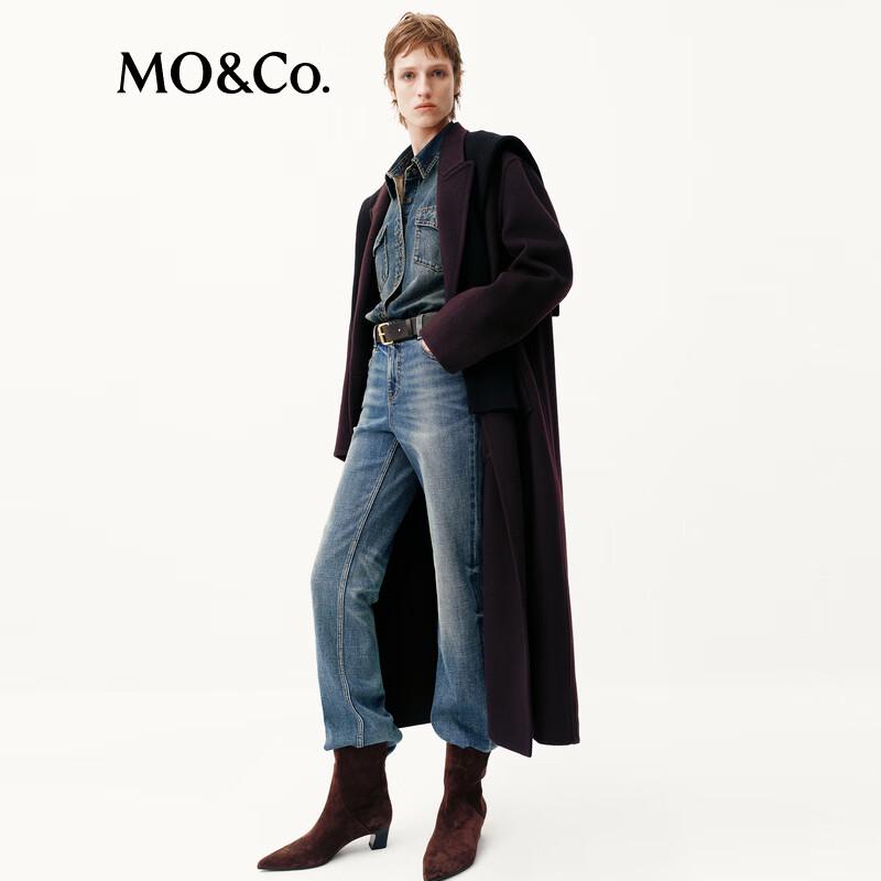 MO&Co. Women's British Style Wool Lapel Coat