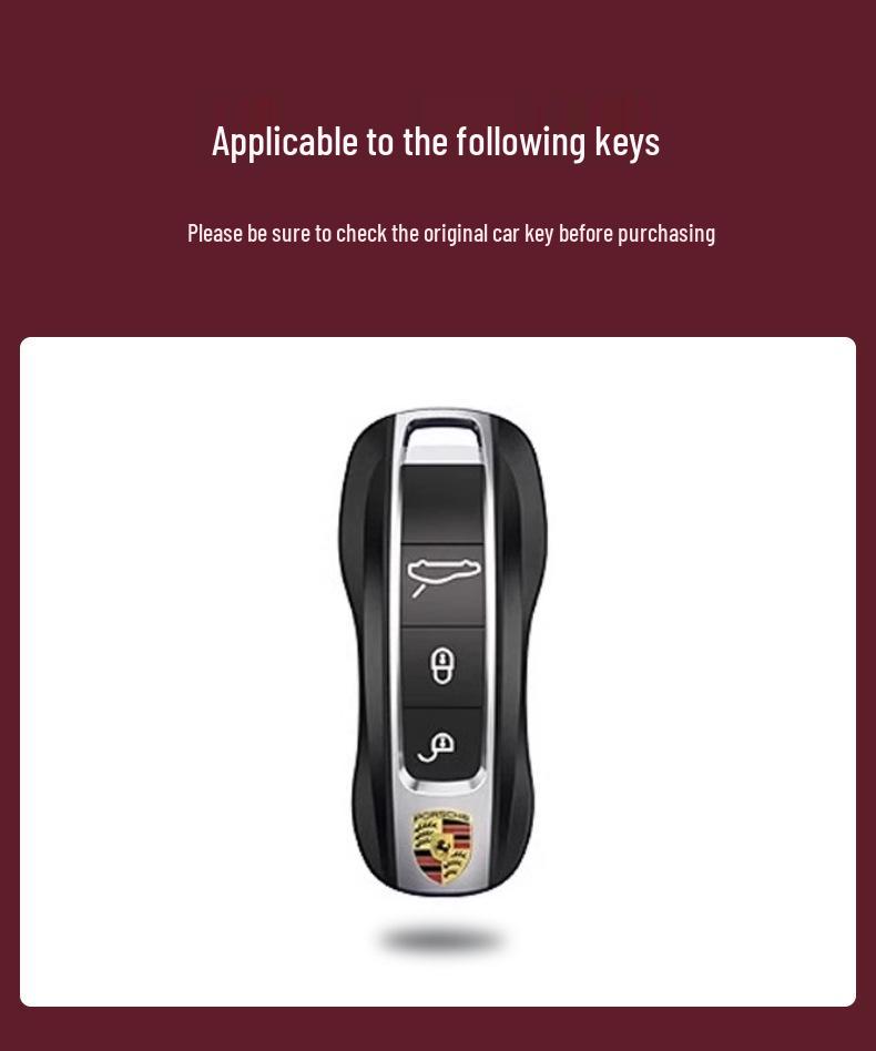 Premium Key Cover for 2024 Porsche Cayenne, Panamera, 911, 918 Model