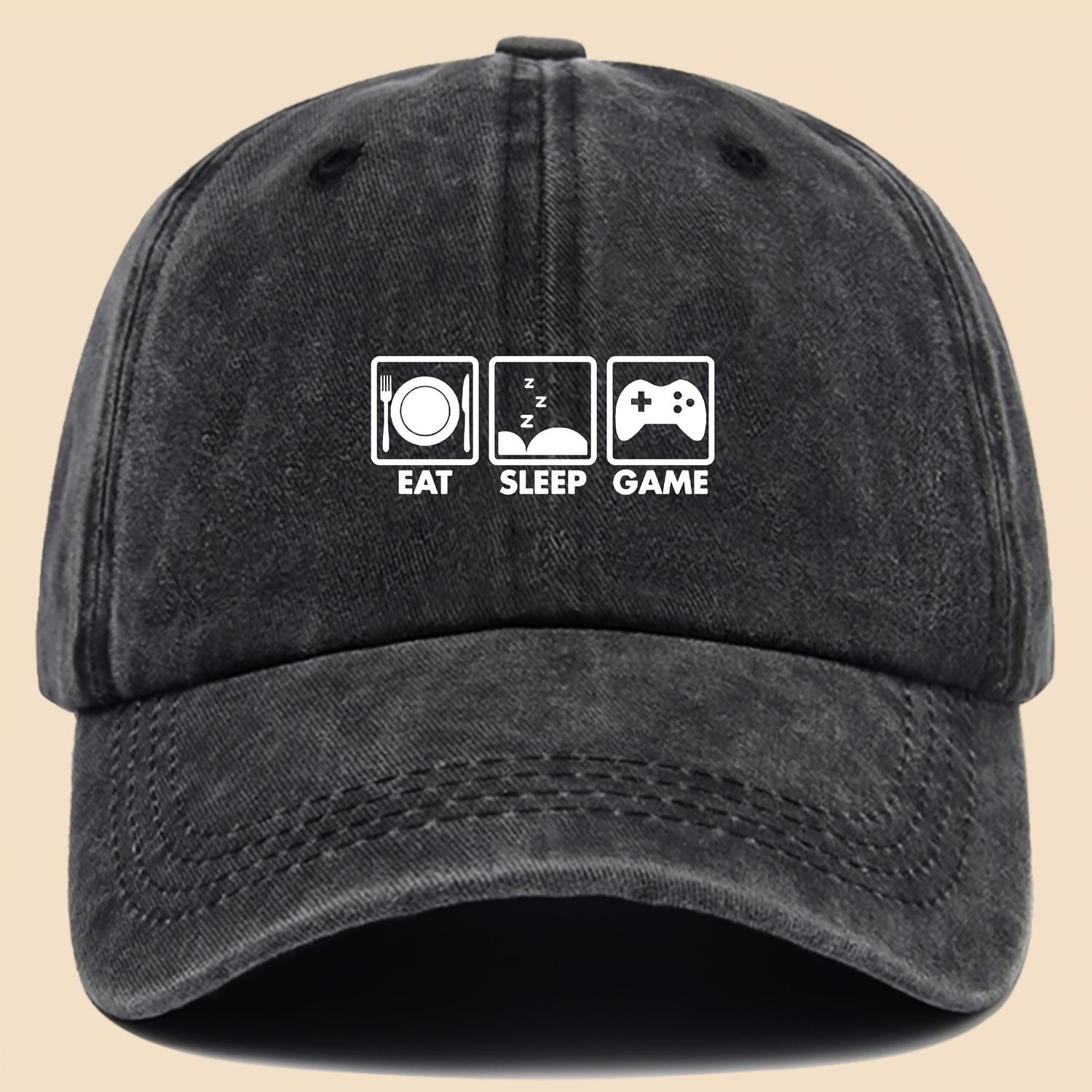 Printed Baseball Cap Unisex Comfortable Breathable Adjustable PAPA Black Trucker Hat