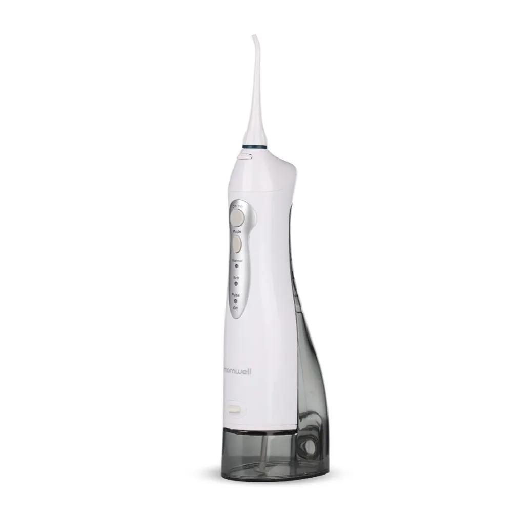 Mornwell Portable Oral Rinser 300ml 4 Nozzle USB Rechargeable Cleansing Oral Cleansing Tooth flusher Option1 белый