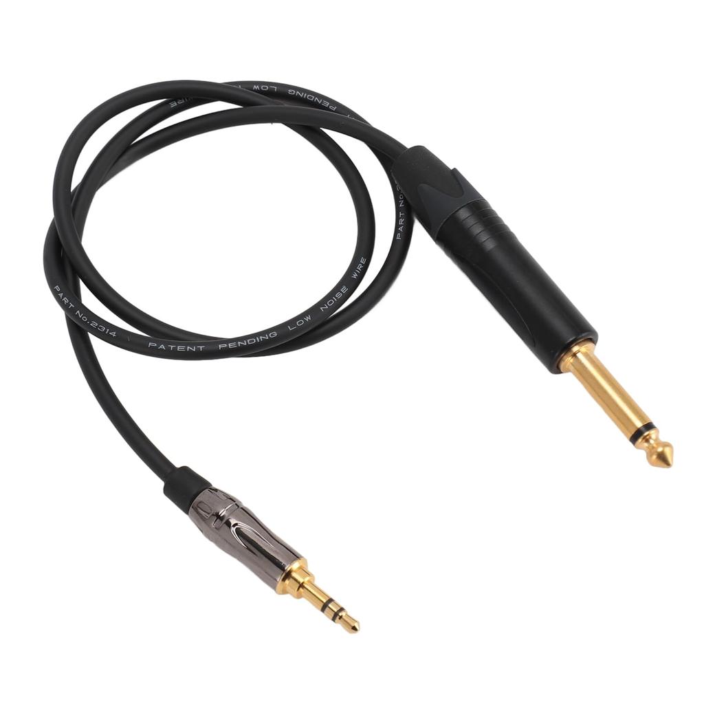 Guitar Cable, 29.53 Inch Wireless Guitar System Cord, 3.5mm to 6.35mm Jack Electric Guitar Instrument Cable for G3 G4 Transmitters, for Electric