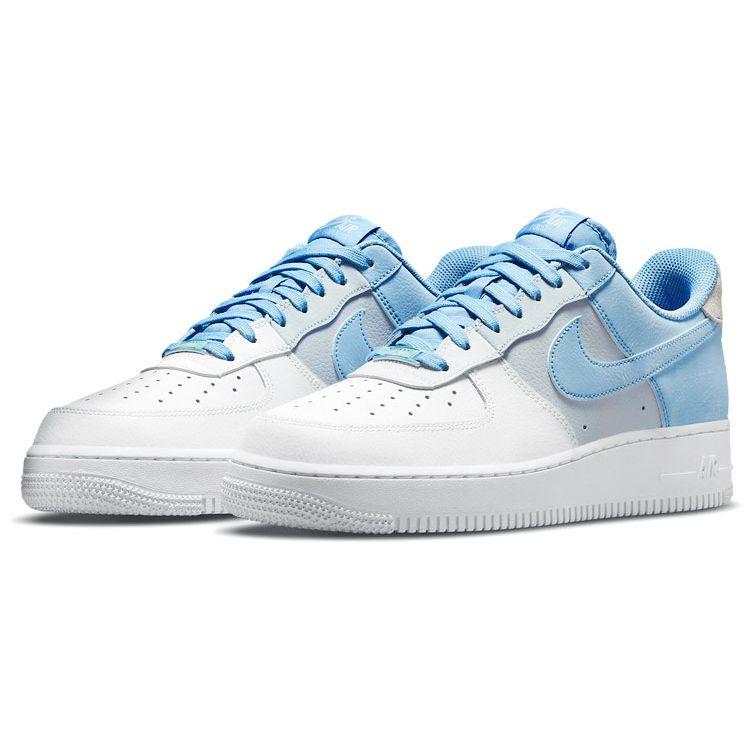 Nike Air Force 1 07 LV8 Psychic Blue Men Sneakers White Football-Grey CZ0337-400