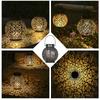 Solar Outdoor Lights Decor for Table Patio Garden Yard Solar Lantern Outdoor Waterproof Hanging Metal Decorative Garden Lights Christmas