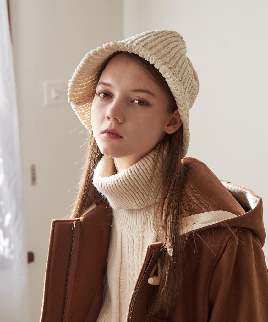 Maneseu Gorde Knit Bucket Hat (3 Colors)