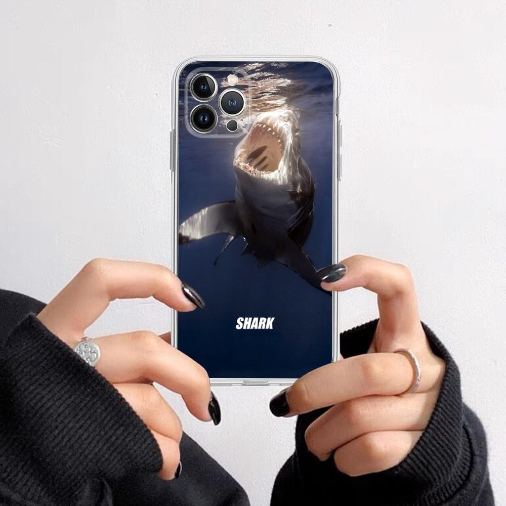 Shark Phone Case for iPhone 16 15 8 7 6 6S Plus X SE XR XS 14 11 12 13 Mini Pro Max Mobile Case
