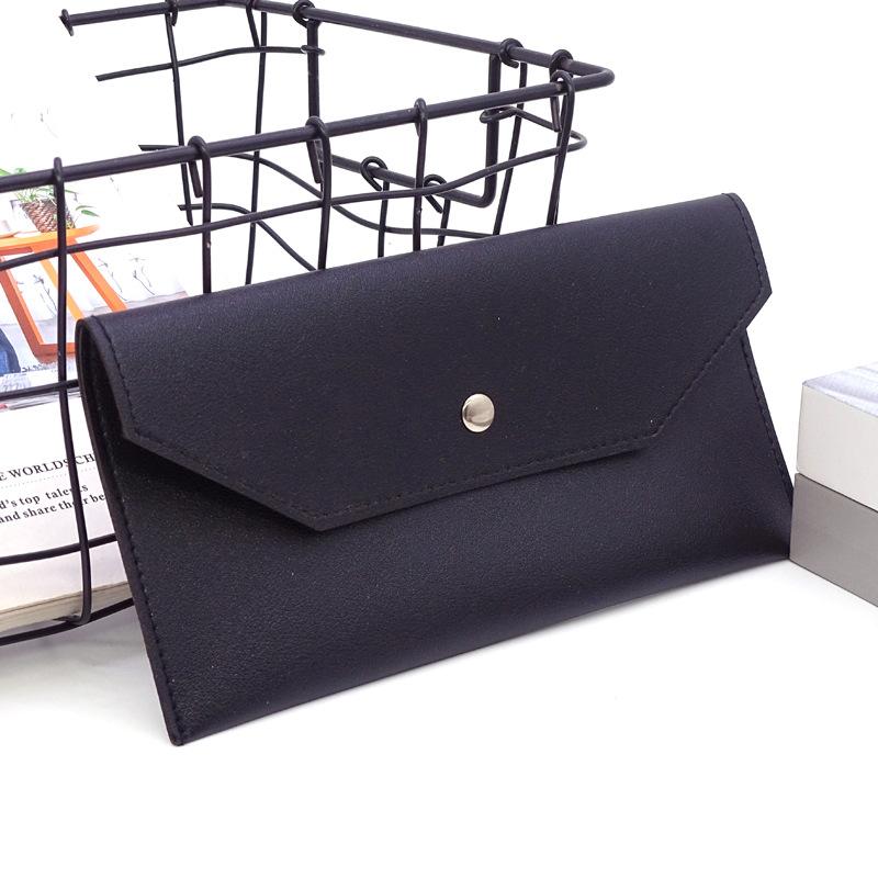 1PC Women Wallet Reusable Money Clip Wallet Cash Bank Card Storage Bag Long Style Ultra-thin Portable Leather