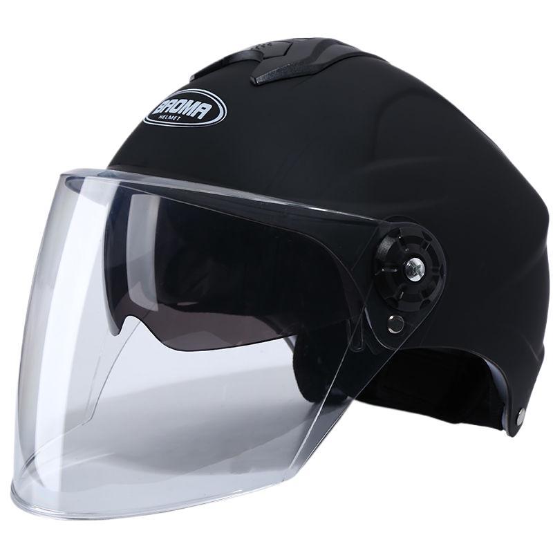 

Электромобильный шлем для мужчин и женщин, летний, с двумя линзами, защита от солнца, ультрафиолетовый, всесезонный, легкий, полушлем, нижняя часть шляпы