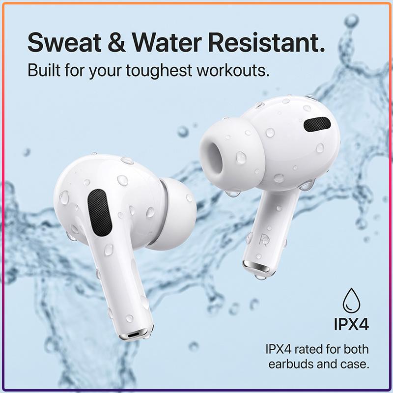 New TWS Wireless Earbuds AirPods Pro 3 Pro-Level Noise Cancellation 30H Battery IPX4 Waterproof Bluetooth Headphones