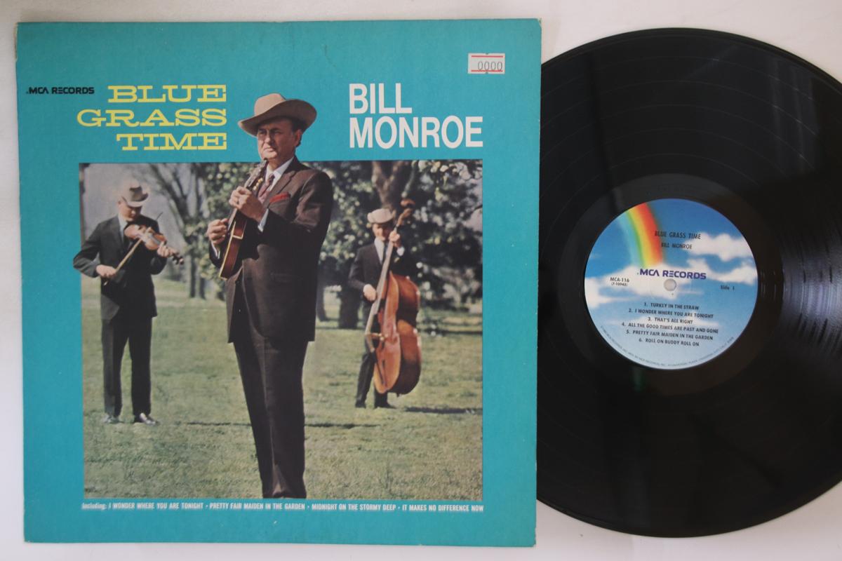 

LP Record BILL MONROE - Blue Grass Time MCA116 MCA 1980 US Country Used