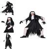 Scary Nun Costume For Women Halloween Cosplay Outfit For Scary Fun