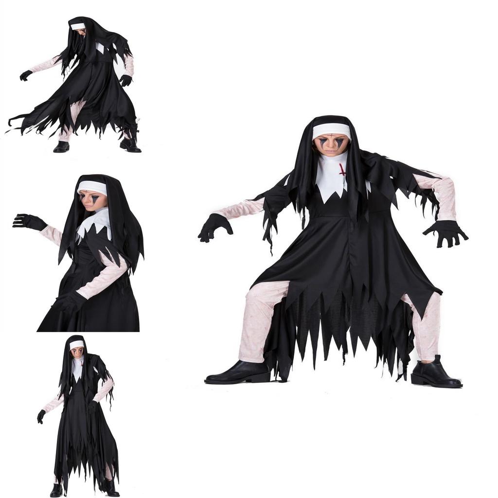 Scary Nun Costume For Women Halloween Cosplay Outfit For Scary Fun