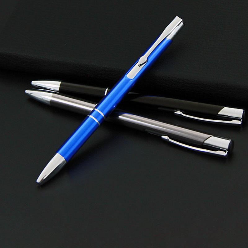 Metal Housing Ballpoint Pens Office School Stationery Retractable Ball Point Pen
