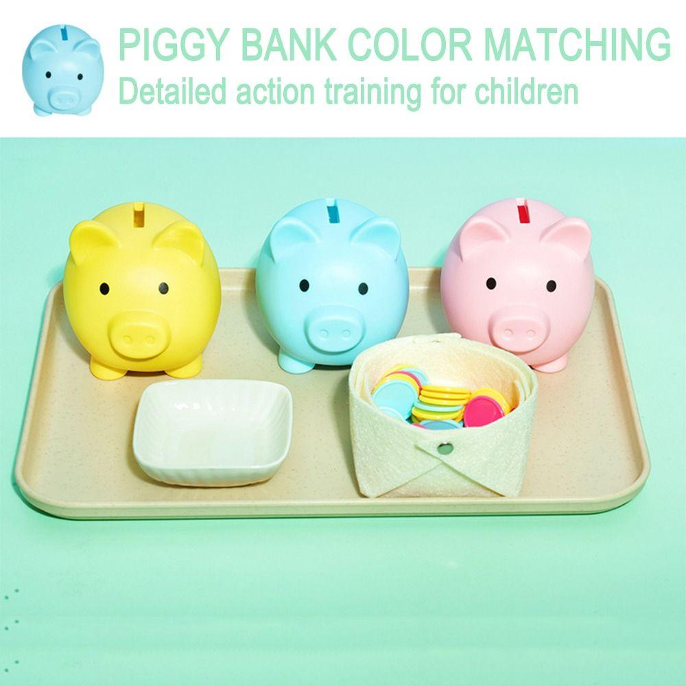 Kolorowy Uroczy Skarbonka Puszka na Pieniądze Kreatywna Dziecięca Skarbonka Świńska Praca z Monetami dla Niemowląt