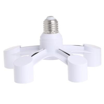 5 in 1 E27 auf E27 Sockel Splitter LED Licht Lampe Birne Adapter Halter