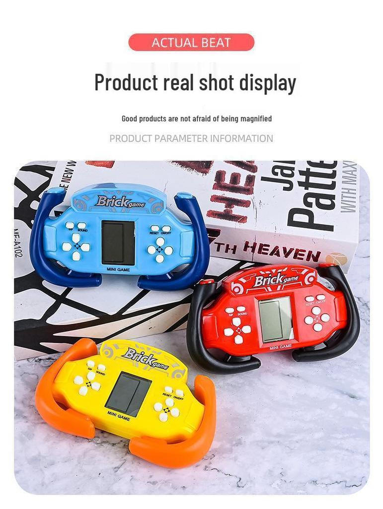 Tetris Mini Retro Handheld Console - Color Box Slightly Damaged, Nostalgic Stress Relief Toy for Students