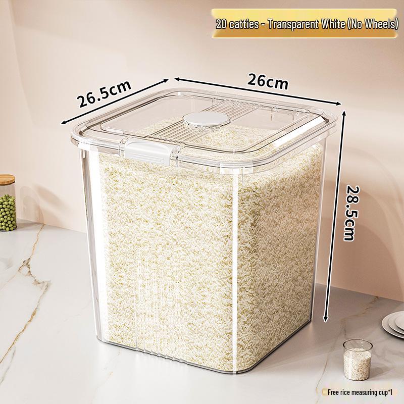 Pest-Proof Moisture-Proof Rice Flour Storage Jar | Food-Grade Large Capacity Container