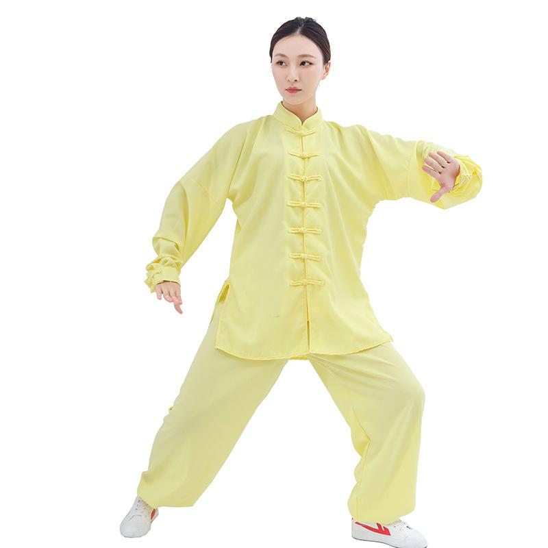 2024 Tai Chi Bamboo Linen Suit for Middle-Aged & Elderly - Ideal for Morning Exercise, Dance, or Wushu Practice