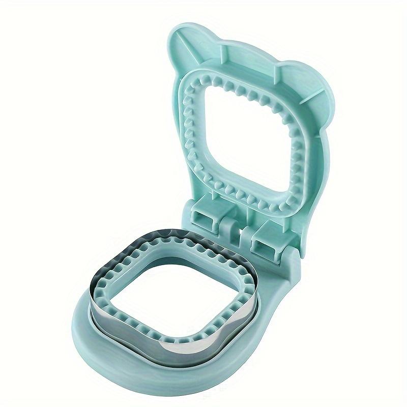 1 stk Kraftig manuell smørbrødskjærer - Rustfritt stål (430) med presise skjærekanter for perfekt firkantede smørbrød, brød, matbokser