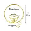 Gold Creative Air Plant Stand: Round Ring Hanger for Hanging Plant Display