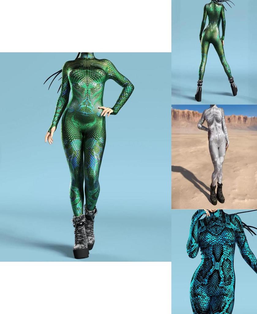 Halloween Adult Cosplay Jumpsuit With 3d Digital Print For Costume Party And Role Play