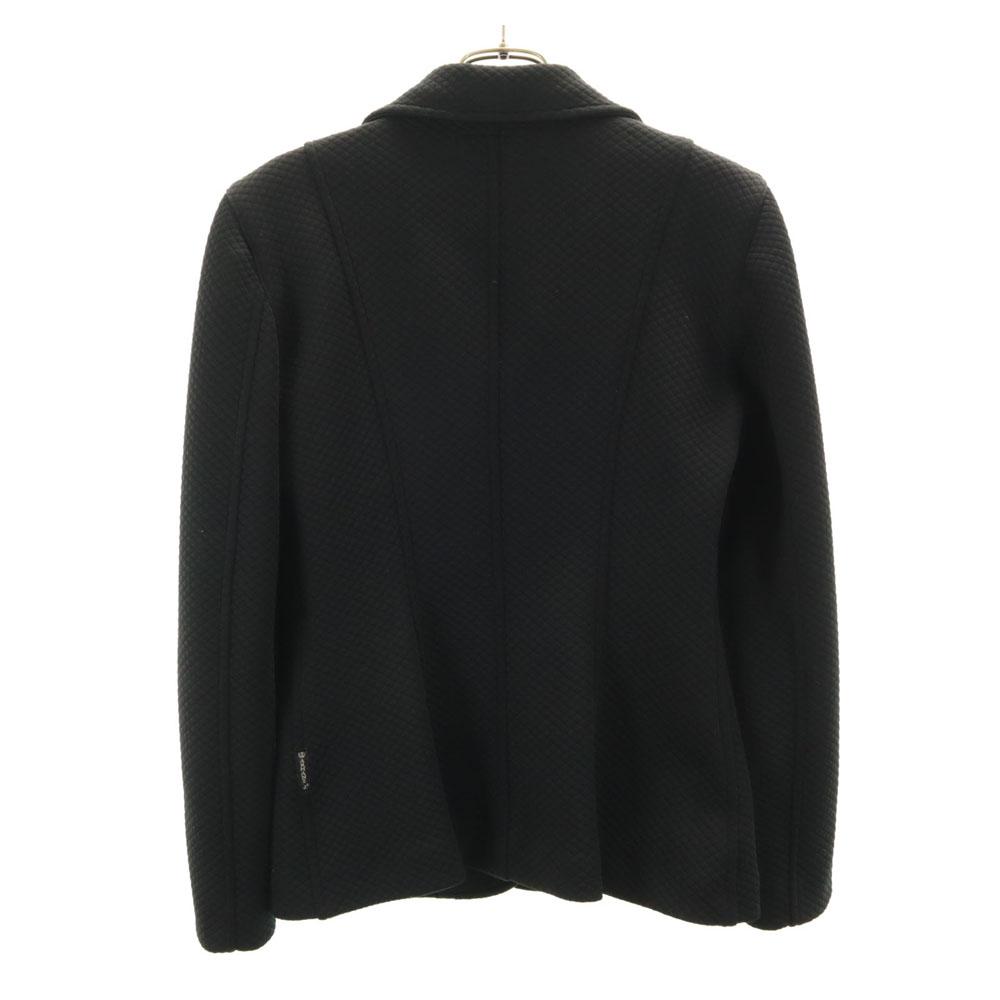 ARMANI JEANS 90s Old quilting tailored jacket 40 Charcoal black blazer Women Used