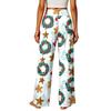 Women's Casual Straight Leg Pants with Elastic Waistband and Pockets for Everyday Wear