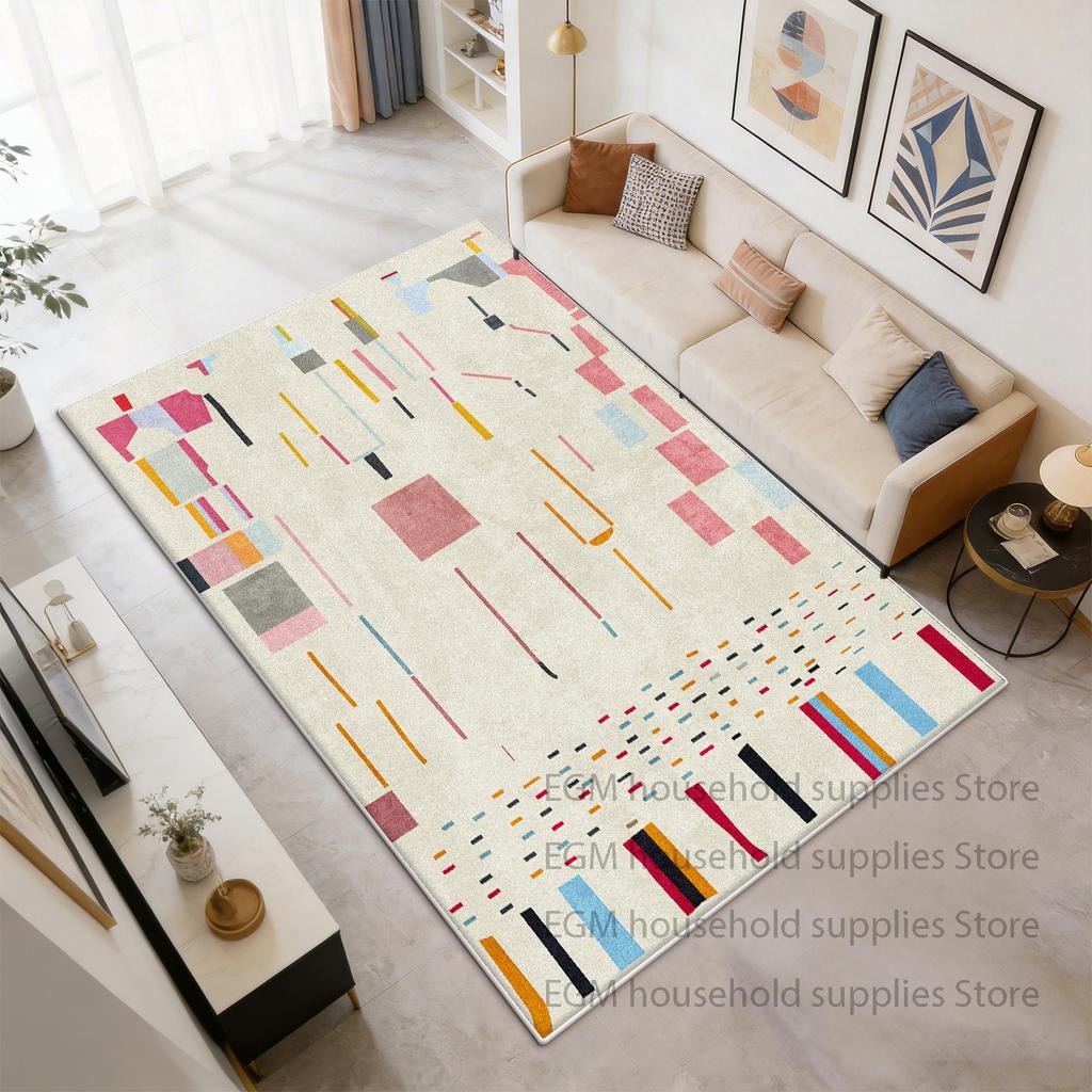 Ethnic style Rug Assorted Colorful Geometric Tribal Pattern Home Decor Carpet Non-Slip washable study Floor Mat customizable