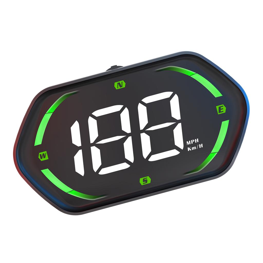 Car Hd-Up Display, GPS meter With MPH/ , Overspeed Alarm, Auto Brightness Adjustment, Plug and Play for All Vehicles