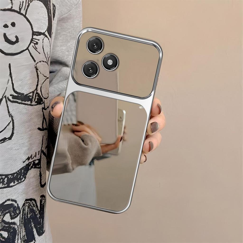 Case for HONOR X8d Trending Big Window Cover Mirror Phone Casing