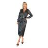AX Paris Womens/Ladies Croc Polyester Belted Wrap Dress