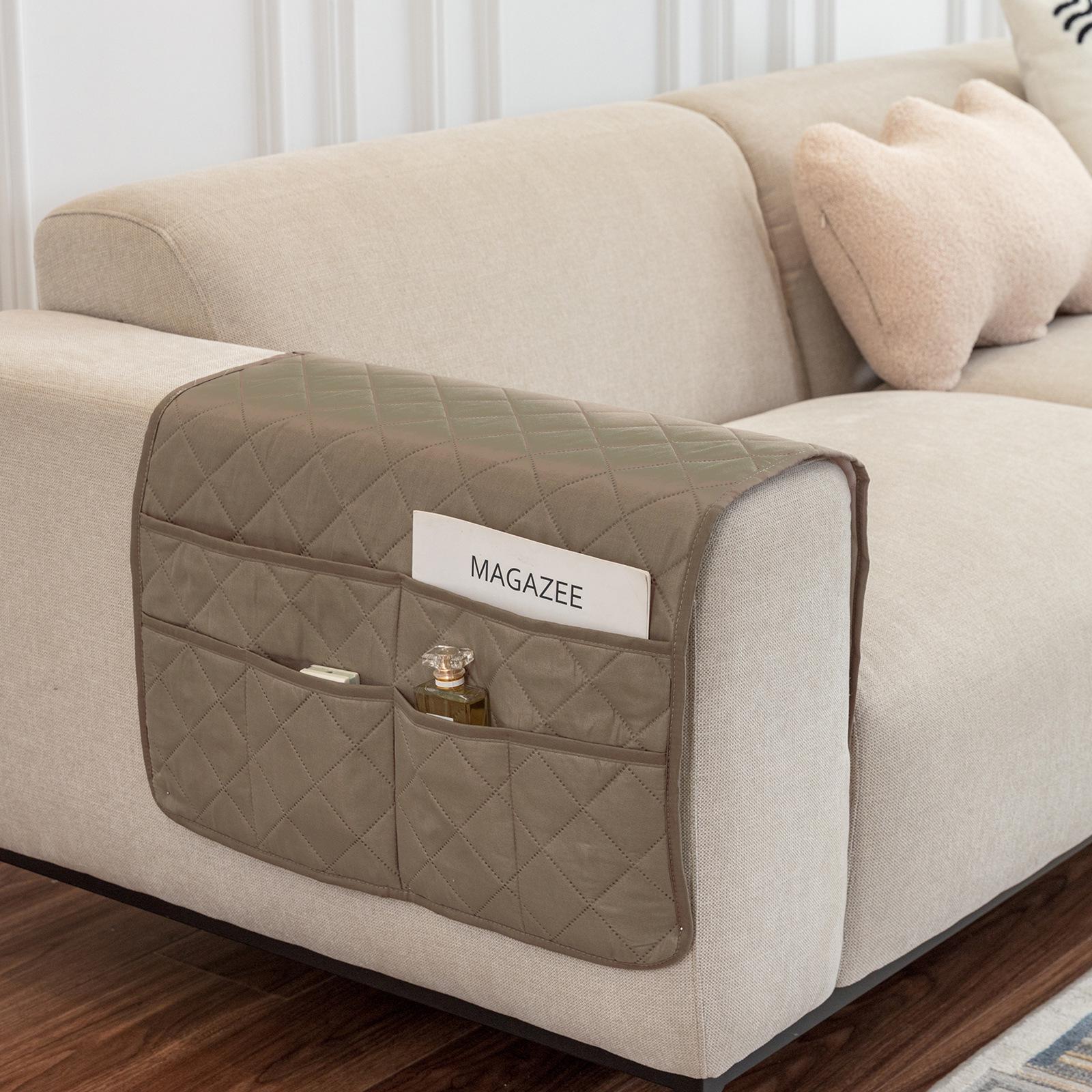 

Многокарманный органайзер для подлокотника дивана с местом для хранения журналов и пультов дистанционного управления 50x90cm, Single Piece