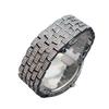 Full Diamond Hip Hop Weird Digital Men's Watch Barrel Shaped Black Disc Handsome Rap Quartz Watch