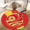 Soccer Team Logo,F.C. Ashdod Chair Mat Round Rug Office Carpet, Machine Washable, Non Slip, Suitable for Living Rooms, Bedrooms