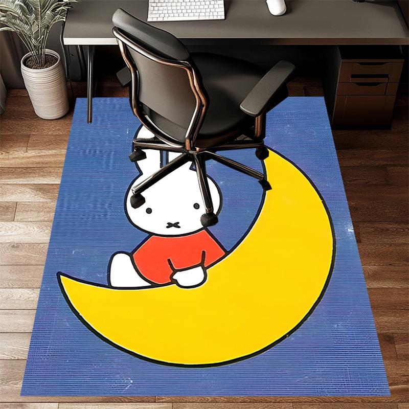 1pc Miffy2 Design Printed Area Rug Carpet for Bedroom Living Room Home Decor Rugs Mat Non Slip Mat Rug for Bedside