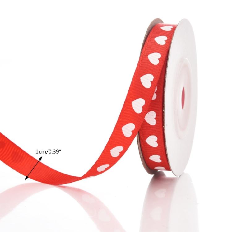 Valentines Ribbon Ribbon For Wreaths Flowers Bouquets Heart Ribbon For Gift Wrap